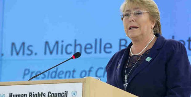 UN High Commissioner for Human Rights Michelle Bachelet. UN Photo / Jean-Marc Ferré (file photo)