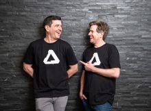 Affinity CEO Ash Hewson and Canva Head of Europe Duncan Clark. Photo: Canva