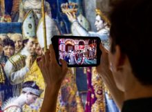 “Notre-Dame de Paris: The Augmented Exhibition” with Samsung Tablets. Photo: Samsung
