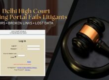 Delhi High Court E-Filing Portal Fails Litigants. Errors • Broken Links • Lost Data. Photo: RMN News Service