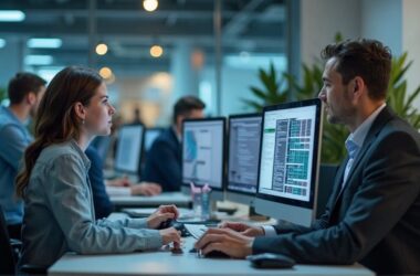 Representational AI-generated Image of People Working on Computers. Photo: RMN News Service