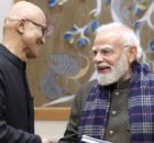Satya Nadella, chairman and CEO, Microsoft, in conversation with Prime Minister Narendra Modi in New Delhi on December 9, 2025. Photo: Microsoft