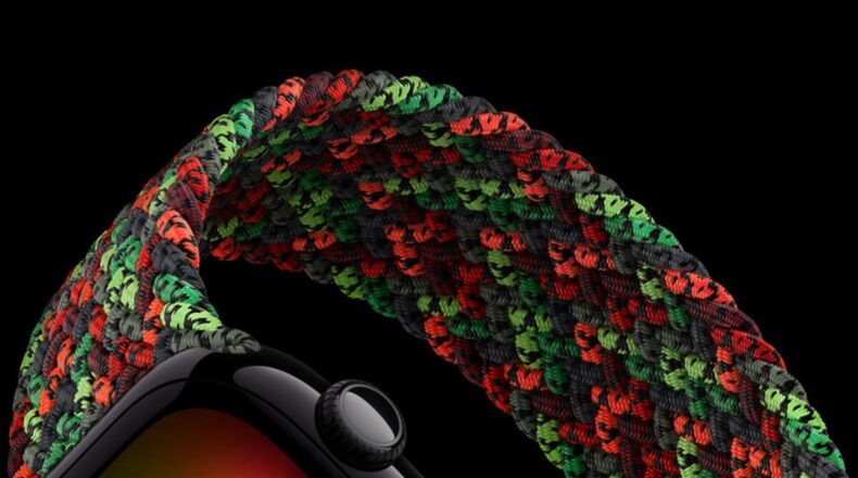 The new Apple Watch Unity Connection Braided Solo Loop honors Black History Month and celebrates the power of connection. Photo: Apple