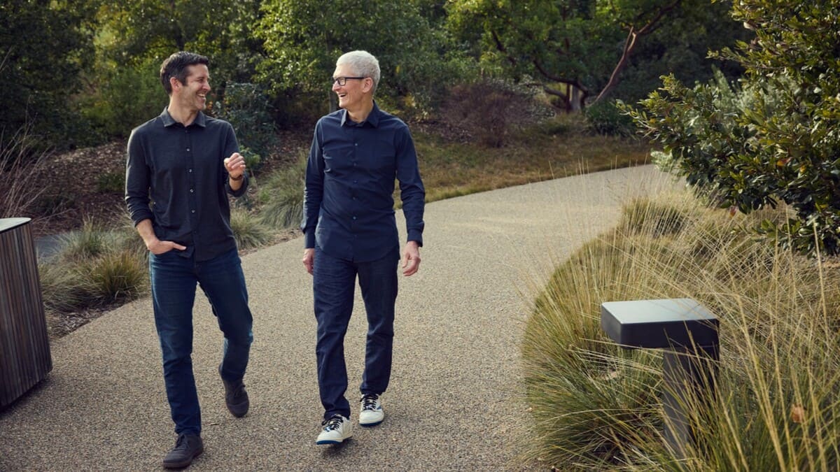 John Ternus and Tim Cook. Photo: Apple