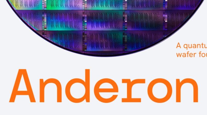 Branding and logo for Anderon, America’s first purpose-built quantum wafer foundry.