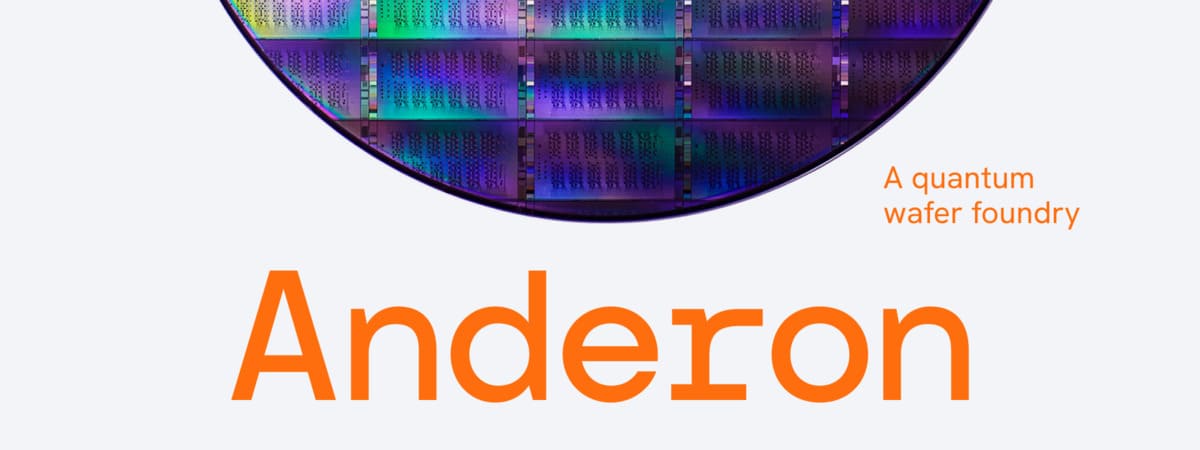 Branding and logo for Anderon, America’s first purpose-built quantum wafer foundry.