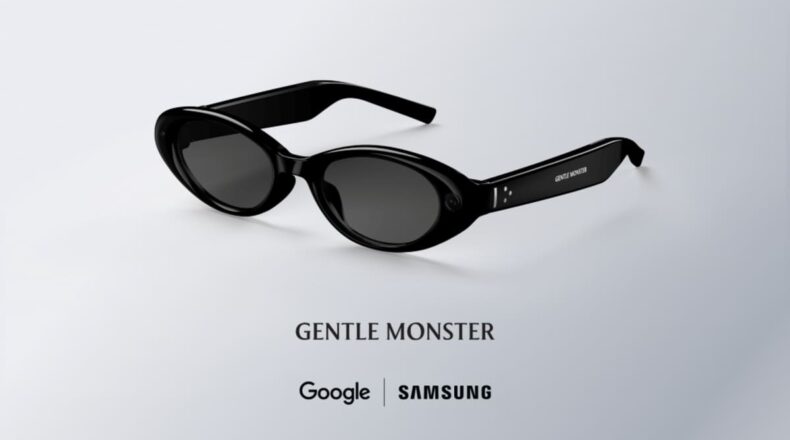 Premium intelligent eyewear design from Gentle Monster Samsung Google partnership.