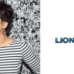Split graphic showing Chief AI Officer Kathleen Grace on the left and the corporate Lionsgate logo on the right.