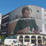 Samsung 'Your Companion to AI Living' campaign visual highlighting connected AI devices.