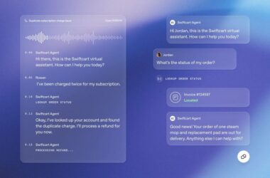 Screenshot showing the OpenAI Presence interface for managing AI agent policies and workflows.
