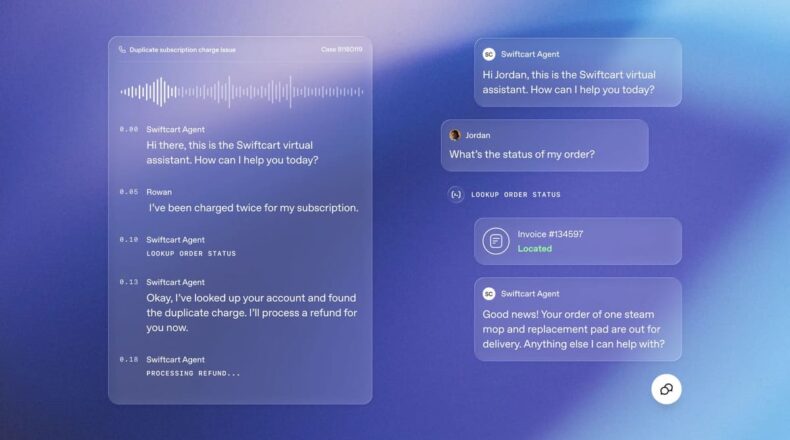 Screenshot showing the OpenAI Presence interface for managing AI agent policies and workflows.